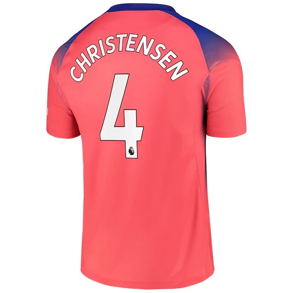 Camiseta Chelsea NO.4 Christensen Tercera 2020-2021 Naranja